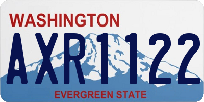WA license plate AXR1122