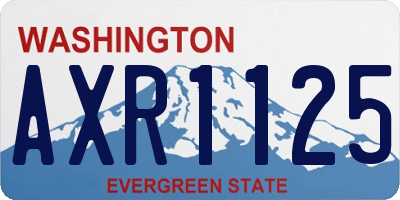 WA license plate AXR1125