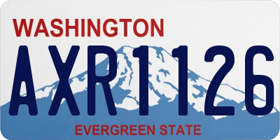 WA license plate AXR1126