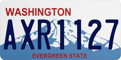 WA license plate AXR1127