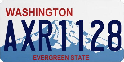 WA license plate AXR1128