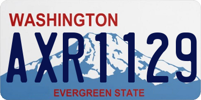WA license plate AXR1129