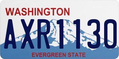 WA license plate AXR1130