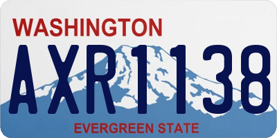 WA license plate AXR1138