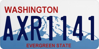 WA license plate AXR1141