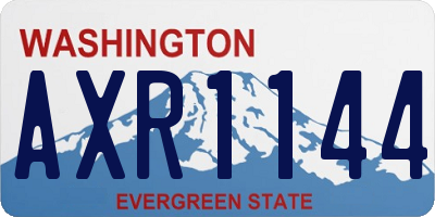 WA license plate AXR1144