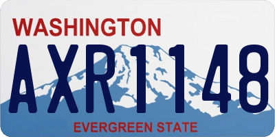 WA license plate AXR1148