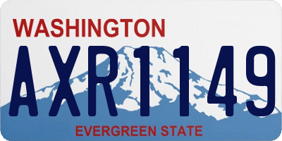 WA license plate AXR1149