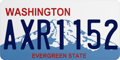 WA license plate AXR1152