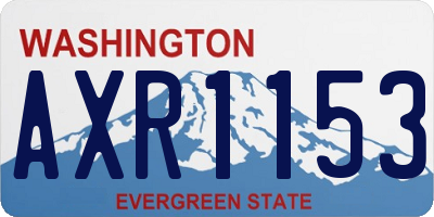 WA license plate AXR1153