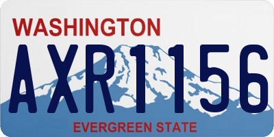 WA license plate AXR1156