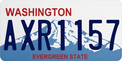 WA license plate AXR1157