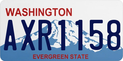 WA license plate AXR1158