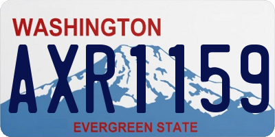 WA license plate AXR1159