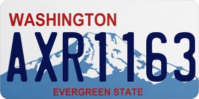 WA license plate AXR1163