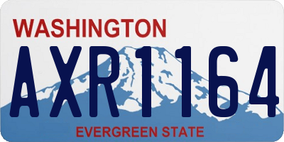 WA license plate AXR1164