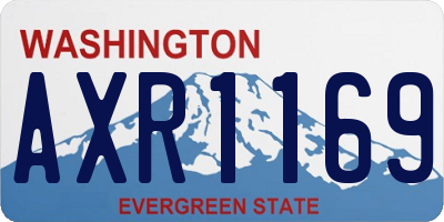 WA license plate AXR1169