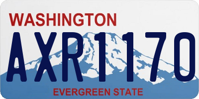 WA license plate AXR1170