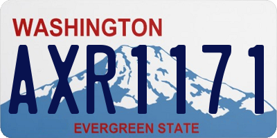 WA license plate AXR1171