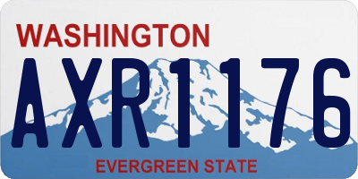 WA license plate AXR1176