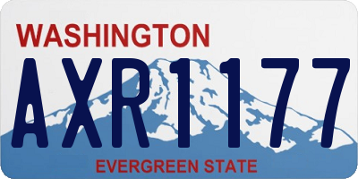 WA license plate AXR1177