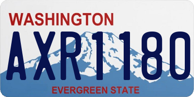 WA license plate AXR1180