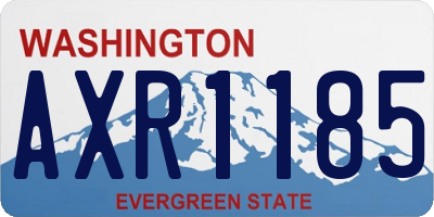 WA license plate AXR1185