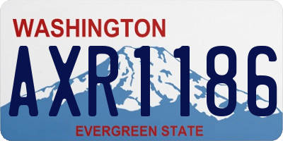 WA license plate AXR1186