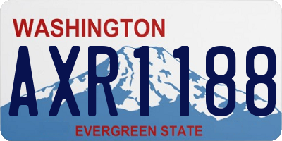 WA license plate AXR1188