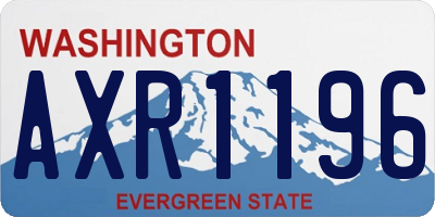 WA license plate AXR1196