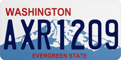 WA license plate AXR1209