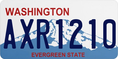 WA license plate AXR1210