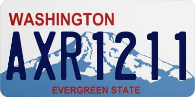 WA license plate AXR1211