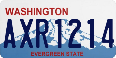 WA license plate AXR1214