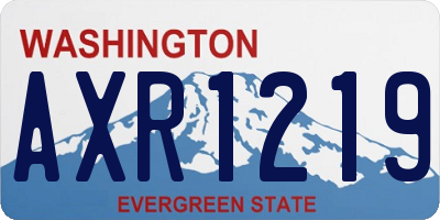 WA license plate AXR1219