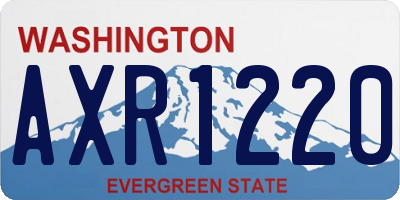 WA license plate AXR1220