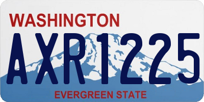 WA license plate AXR1225