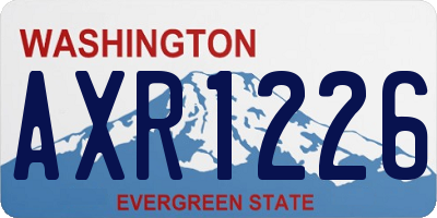 WA license plate AXR1226