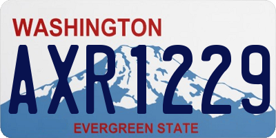 WA license plate AXR1229