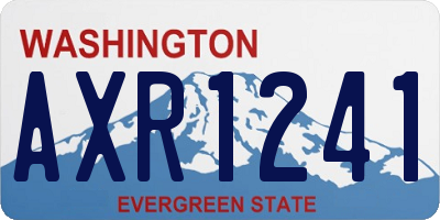 WA license plate AXR1241