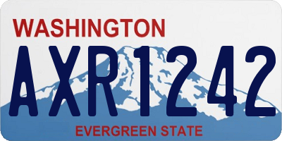 WA license plate AXR1242