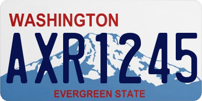 WA license plate AXR1245