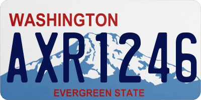 WA license plate AXR1246