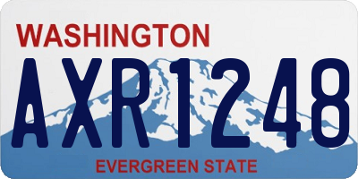 WA license plate AXR1248