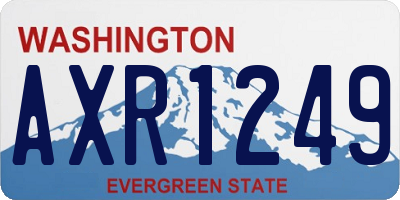 WA license plate AXR1249