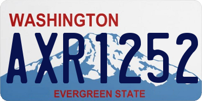 WA license plate AXR1252