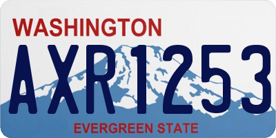 WA license plate AXR1253