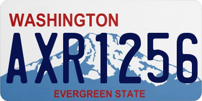 WA license plate AXR1256