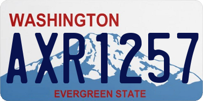 WA license plate AXR1257