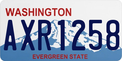 WA license plate AXR1258